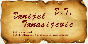 Danijel Tanasijević vizit kartica